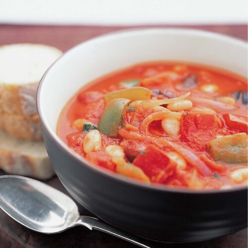 Bean and capsicum stew