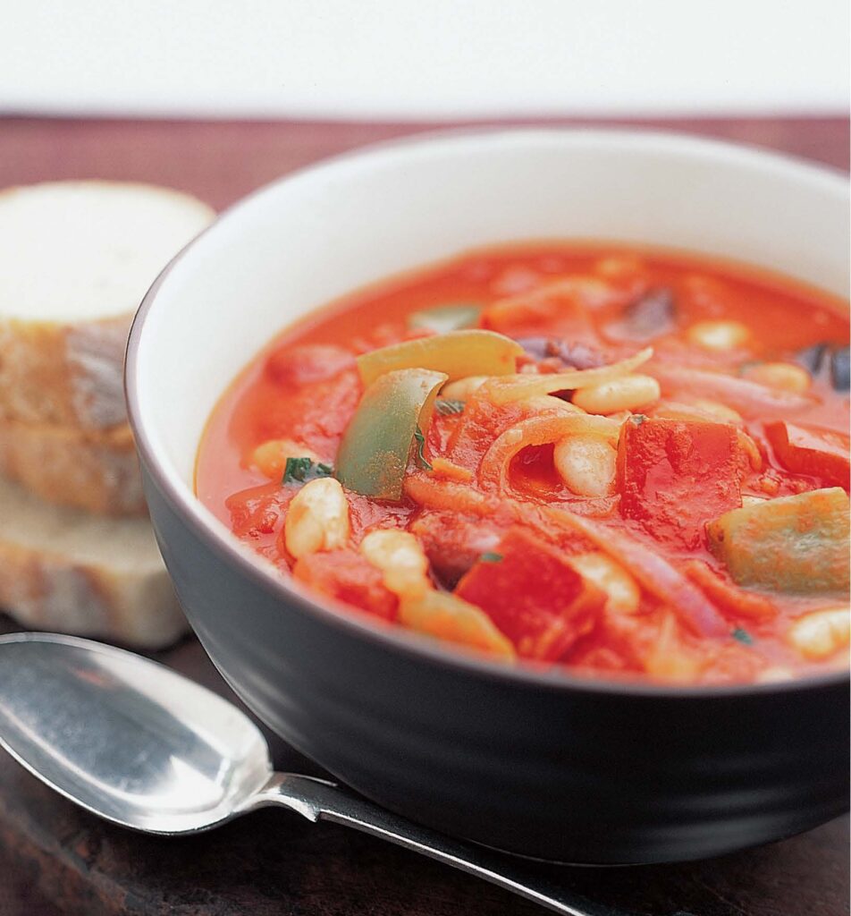 Bean and capsicum stew