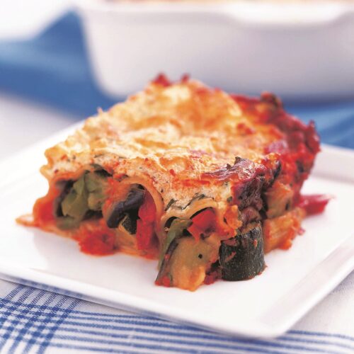 Roasted chunky ratatouille cannelloni