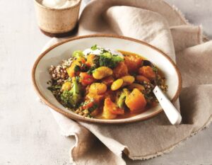 Turmeric butter bean and pumpkin curry