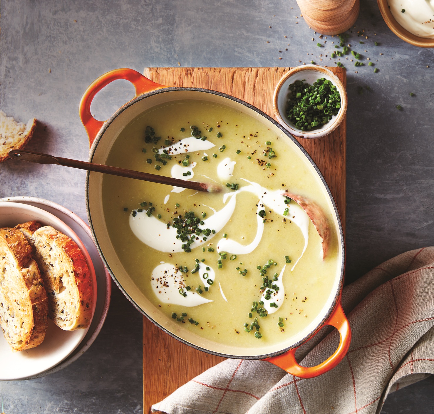 Leek and potato soup