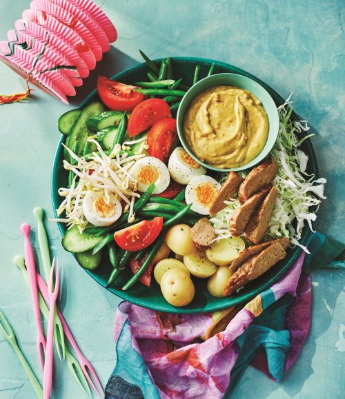Gado gado with tempeh